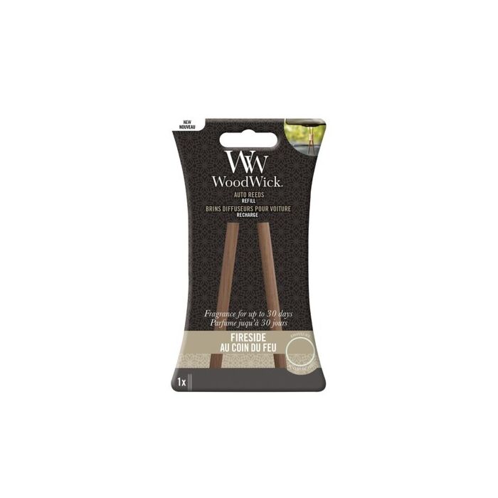 Woodwick Car Reed Diffuser Refill - Fireside